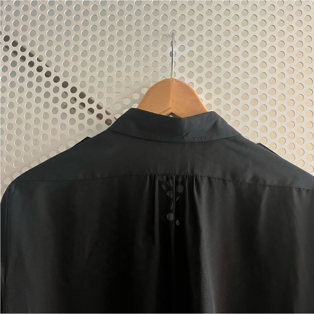 Dkny Button Down Collared Shirt Roll Tab Sleeves … - image 8